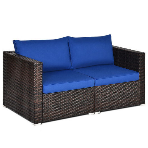 2pcs patio rattan sectional - patio,
